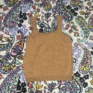 Time and Tru Light Brown Knit Top